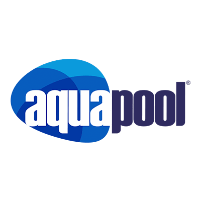 Logo da marca Aquapool, parceira da Evo Clean
