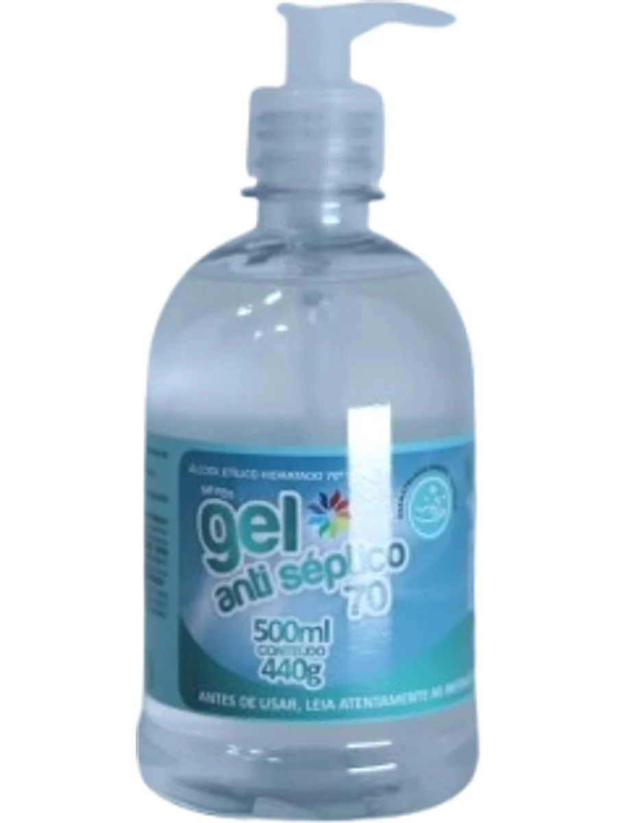 Gel Antisséptico 70 com Válvula Pump 500ml