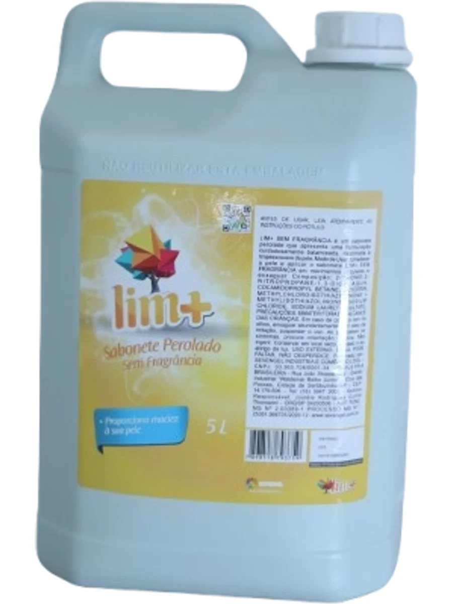Lim+ Sabonete Perolado sem Fragrância 5L