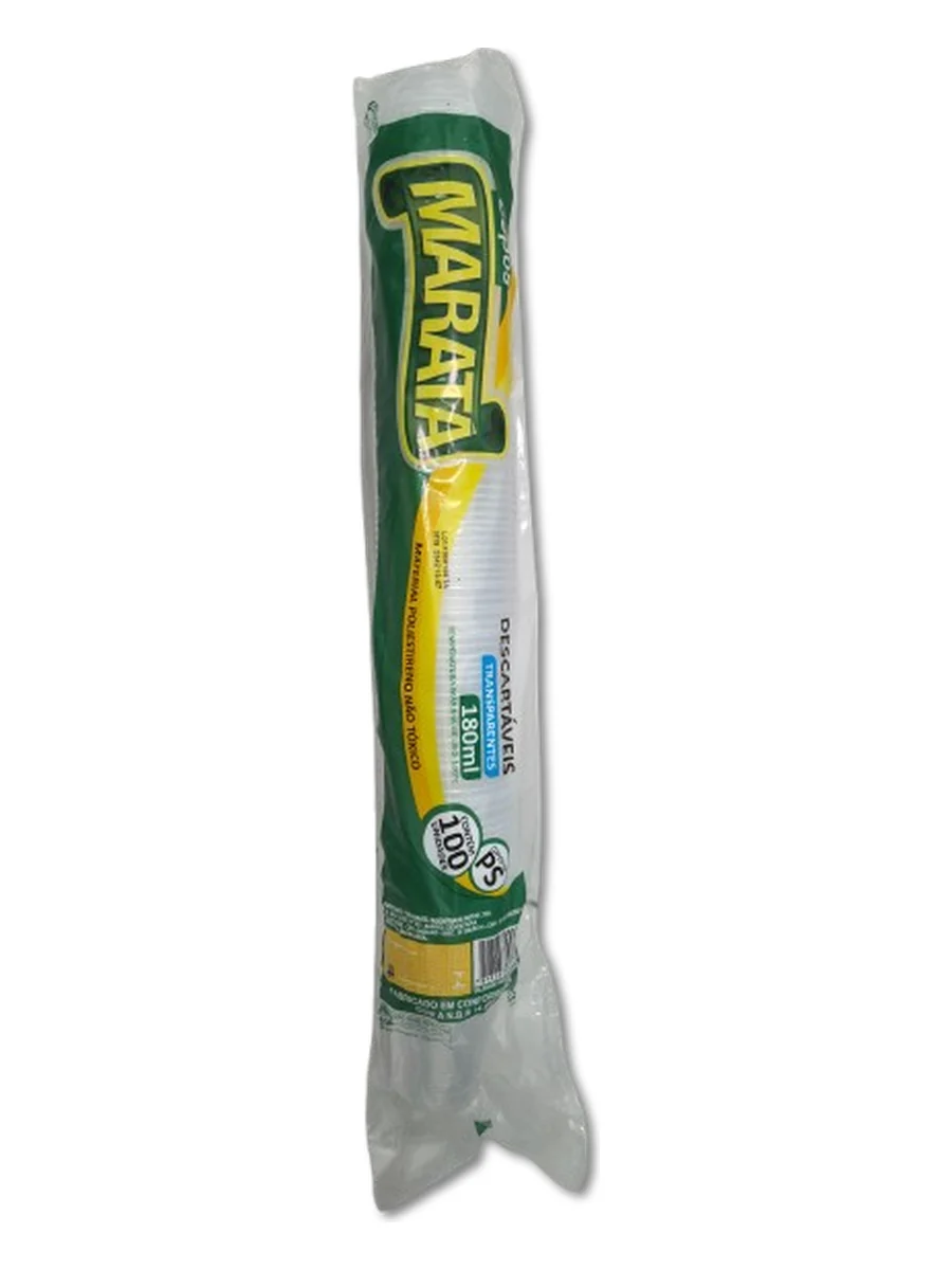 Maratá Copos Transparentes 180ml 100un