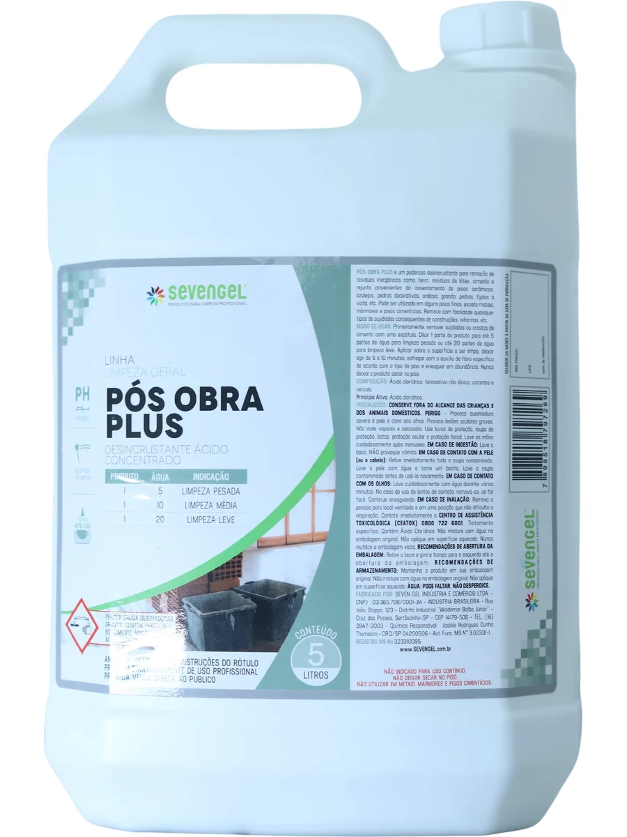 Seven Pós Obra Plus 5L