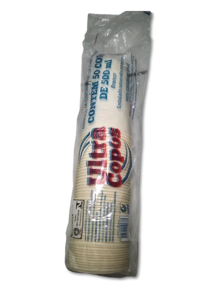 Ultra Copos Copo Descartável 500ml 50un