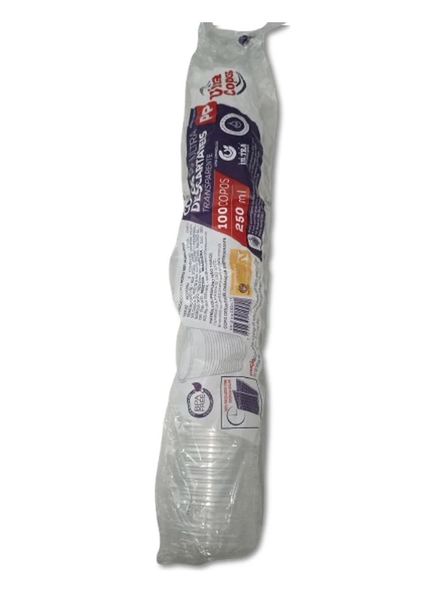 Ultra Copos Copo Transparente 250ml 100un