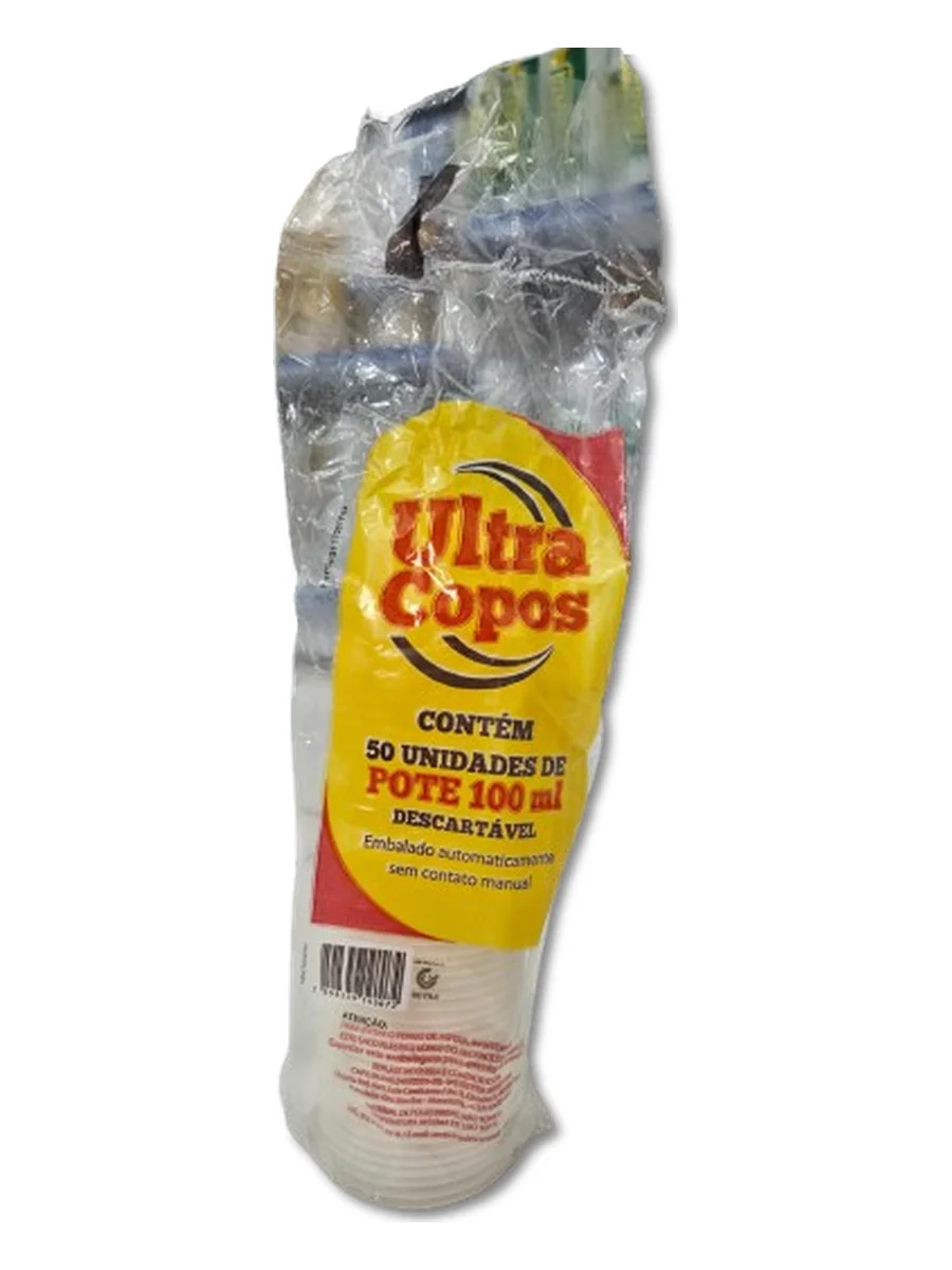 Ultra Copos Pote 100ml 50un