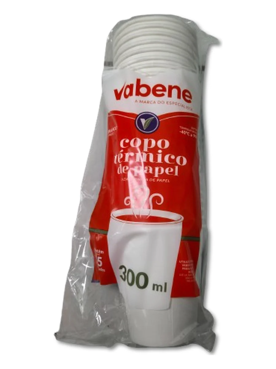 Vabene Copo Térmico de Papel 300ml 25un